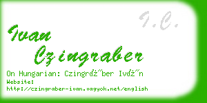 ivan czingraber business card
